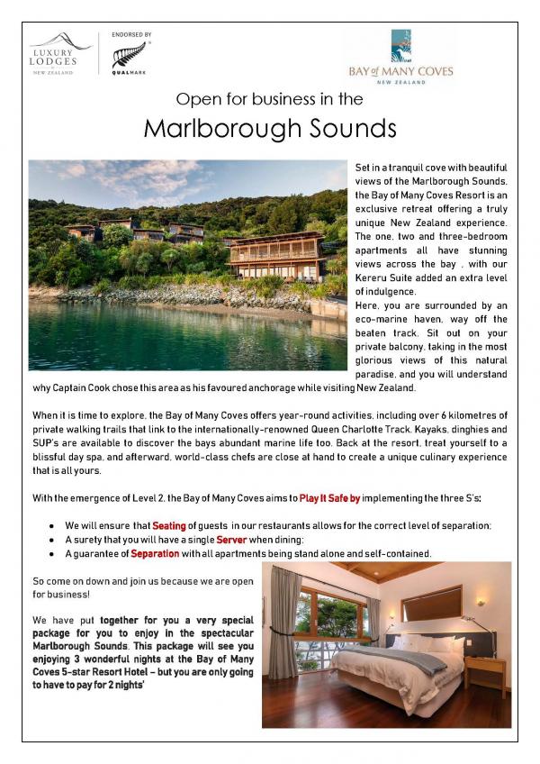 Domestic Brochure Bay of Many Coves Page 1